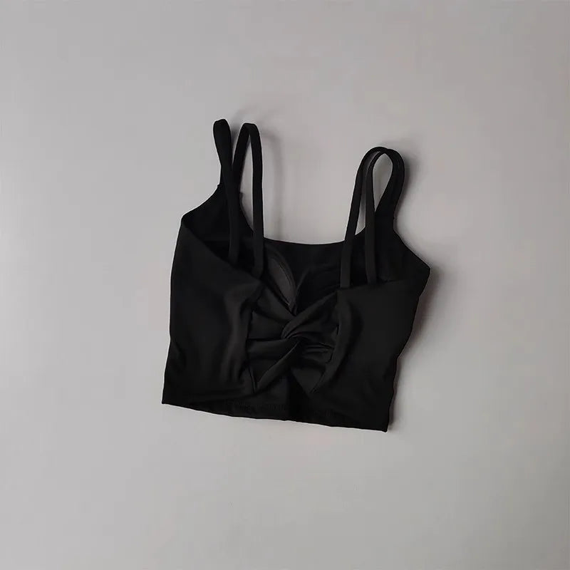 Women's Sports Bras Fitness Top, Sexy Lingerie, Push Up Fixed Pad, Yoga Bra