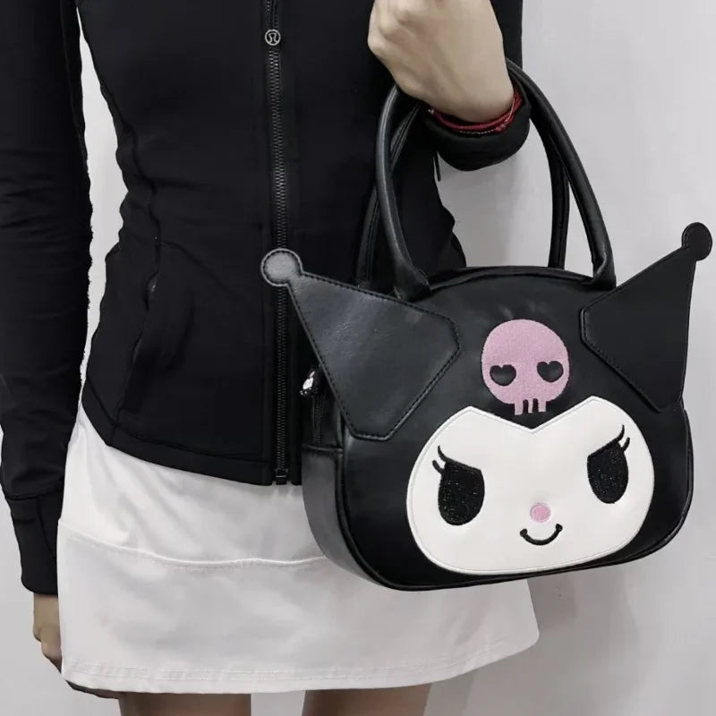 Cartoon Womens Shoulder Bag Cute Japanese Style Pu Leather Casual