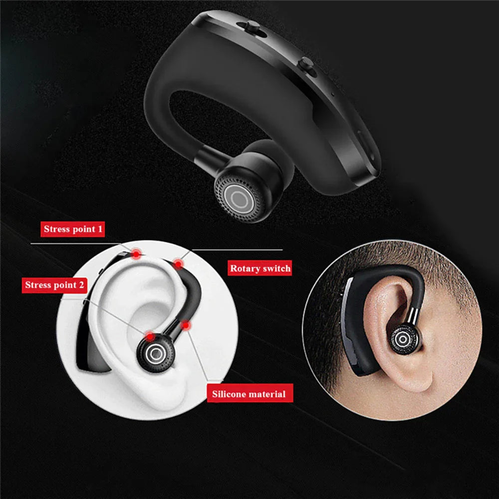 V9 TWS Headphones Bluetooth 5 Earphones Wireless Headstes HiFi Stereo Noise Reduction Earbud For iPhone Samsung Huawei Xiaomi