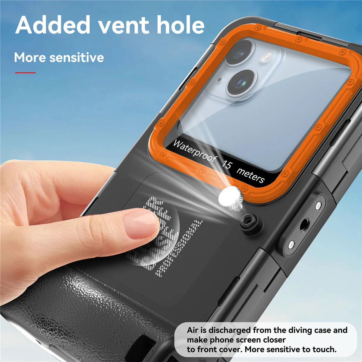ShellBox Professional Waterproof Case For Apple iPhone 17 16 15 14 13 12 Pro Max 16E Plus Air Seal Underwater Diving Phone Cover