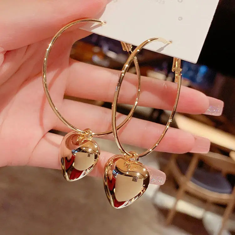 Simple Black Bow Love Earrings for Women Fashionable Personalized Beautiful Daily Accessories Party Jewelry Premium Gifts