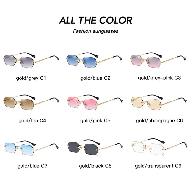 Sunglasses Women Men Luxury Brand Designer Popular Travel Small Frame