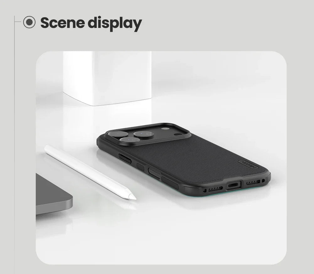 Nillkin For iPhone 17 Pro Max 17Pro Frosted Shield Pro Case PC+TPU Airbags Shockproof Anti-Scratch Phone Cover
