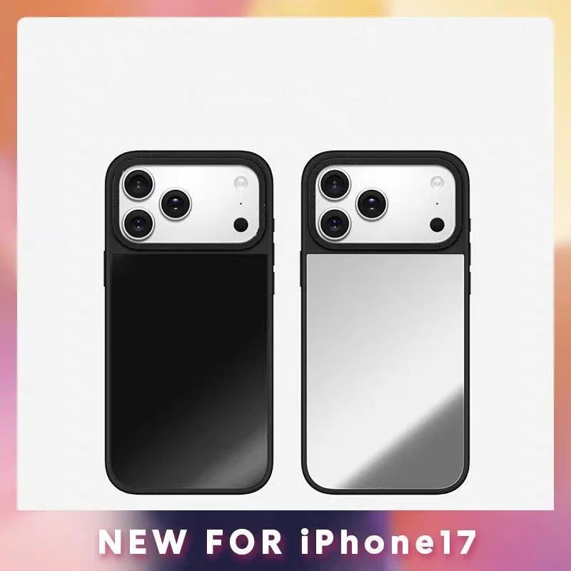 Luxury Makeup Mirror Phone Case For iPhone12 13 14 15 17Pro Max11 16Pro Max 17Pro iPhone Air 16Plus Hard Case MagSafe Compatible