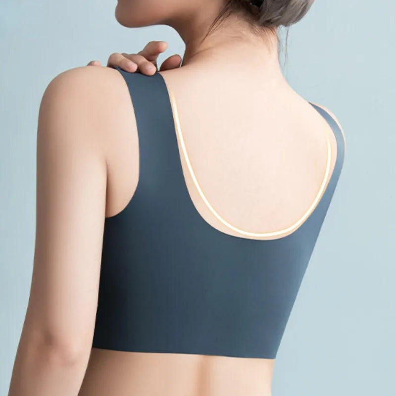 Woman Top Bra Push Up Bra Seamless Ice Silk Underwear Women