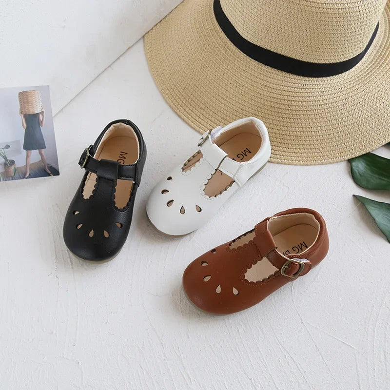 Baby Girl Shoes Leather School Shoes Sandals Toddler Sneaker Mary Jane Kids
