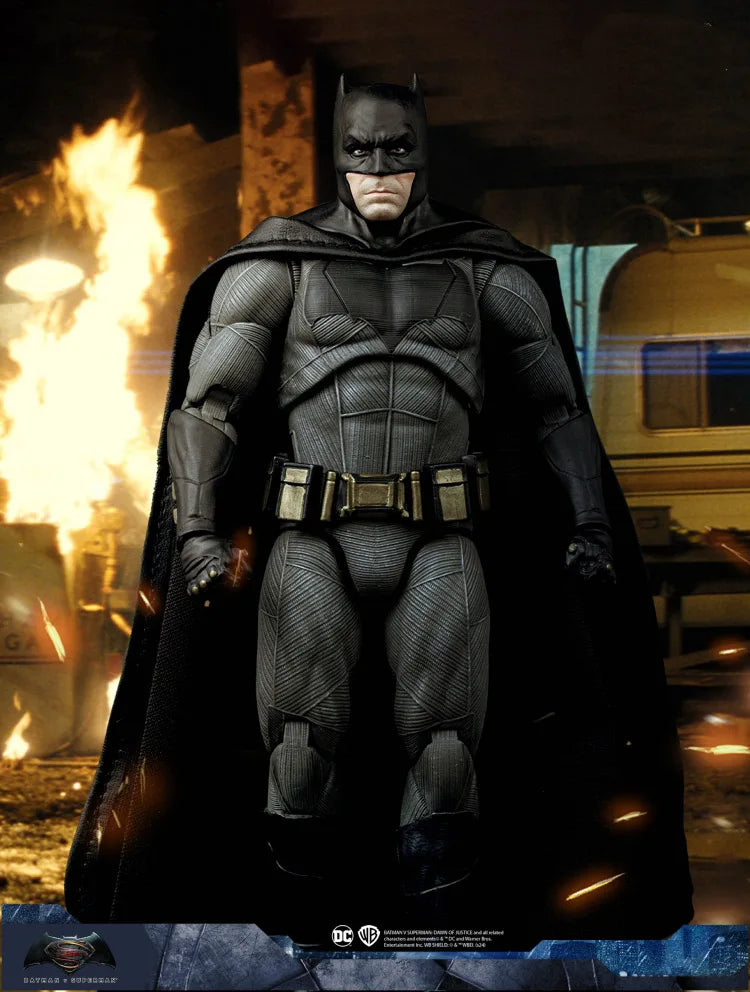 Fondjoy DC Heavy Armor Batman Movie Character Model Light Armor Big Batman 1/9  Action Figures 19cm Collect Ornaments Boy Gifts