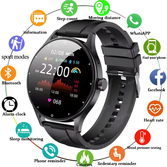 2026 Smart Watch Women Men Ladies Gift Sport Fitness Men Watches Heart Rate Monitor Waterproof Smartwatch For Android IOS