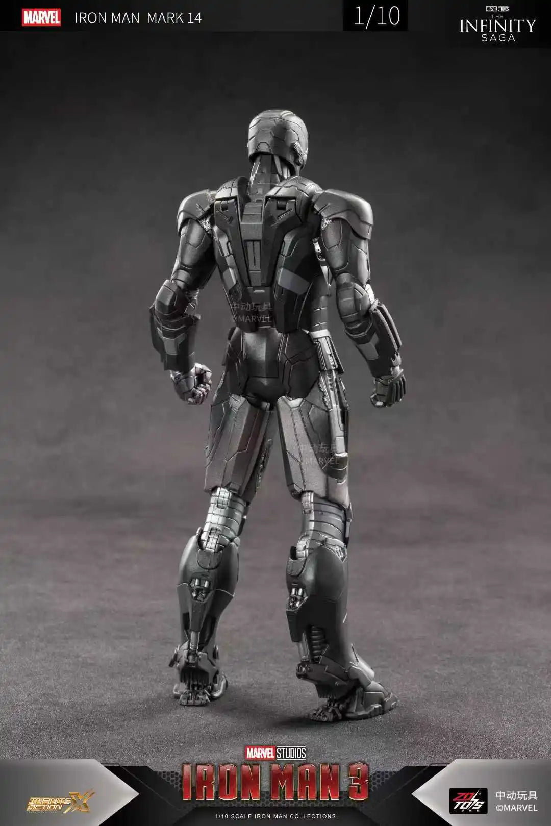 Original ZD Toys Iron Man Tony Stark MK9 MK14 MK12 MK27 MK15 MK35 MK22 MK40 Hammerhead Action Figure Anime Collect Model Gifts