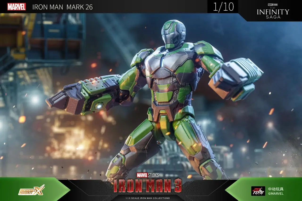 1:10 ZD Toys Iron Man MK38 Igor MK25 Striker MK26 Gamma MK36 Peacemaker MK40 MK15 Sneaky Action Figure Collections Gift