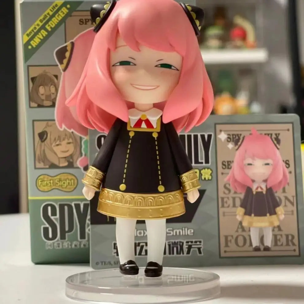 SPY×FAMILY Anya Forger Blind Box, Anime Figure Set, Cute Kawaii Collectible Toy, Desk Decor & Birthday Gift for Fans
