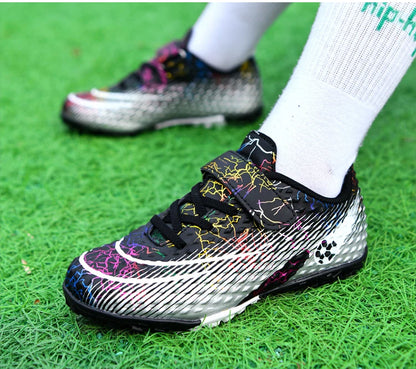 Children Soccer Shoes Futsal Hall Football Boots Kids Cleats Grass Sneakers