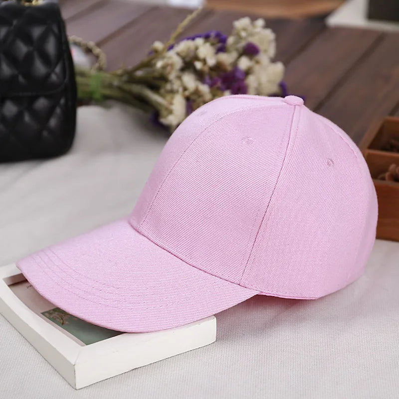 Fashion Retro Solid Color Men and Women Universal Baseball Cap Outdoor Sports Casual Girl Ponytail  Hat Sale