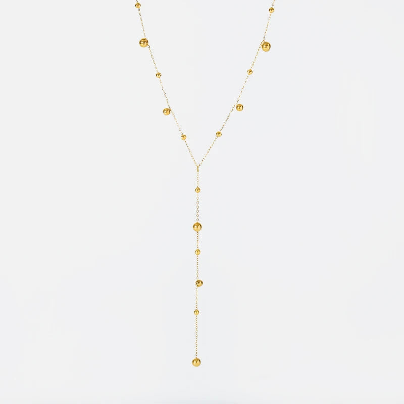 316L Stainless Steel Water Drop Pendant Necklace For Women Trendy
