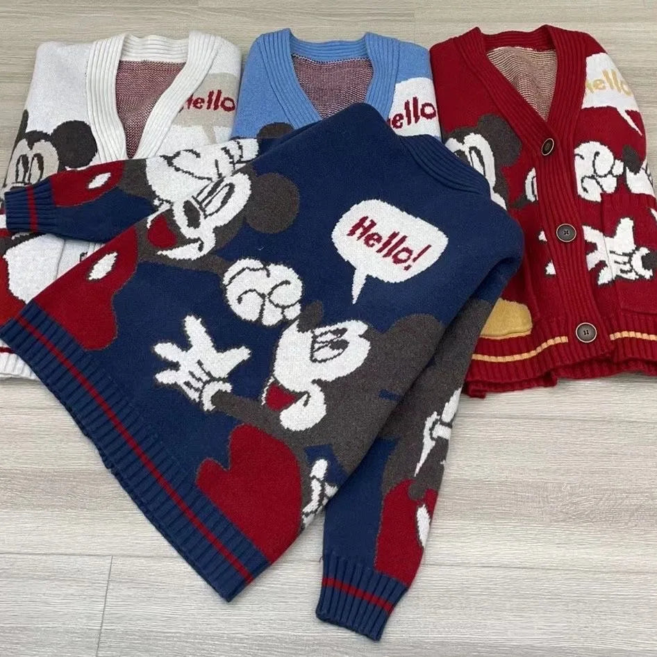 Cardigan Donald Cartoon Sweaters for Women Coat