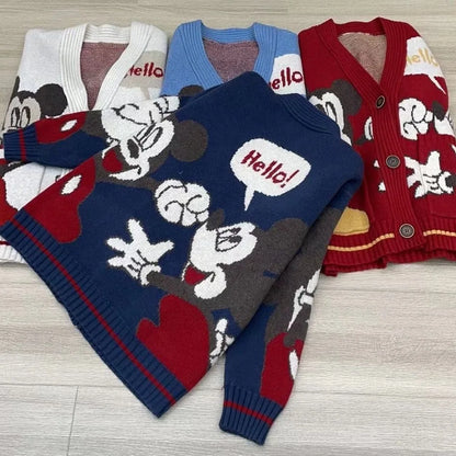 Cardigan Donald Cartoon Sweaters for Women Coat