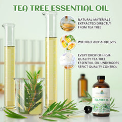 Tea tree Essential Oils, 118ML/4 Fl.Oz. Premium Plant Oil for Diffuser, Candle Soap Making, Add to Shampoo, Body,