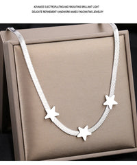 Stainless Steel Necklaces Gothic Blade Snake Chains Stars Choker Statement Light