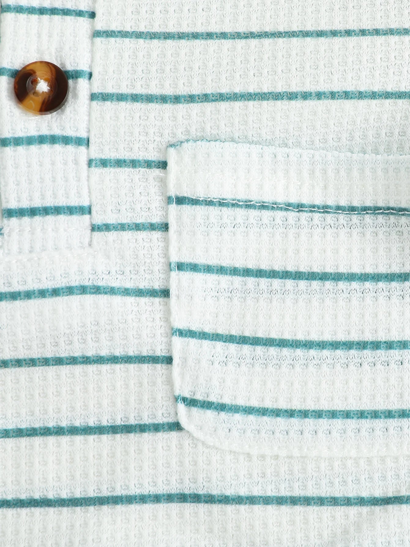 Summer New Arrival Boys’ Double-sided Waffle Knit Printed Short Sleeve T-shirt with Thin Long Pants Set, Simple and Casual Style