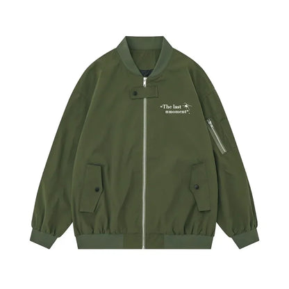 Men's Aviator Jackets 2024 Autumn Couple's Matching Jacket Hip-hop Streetwear