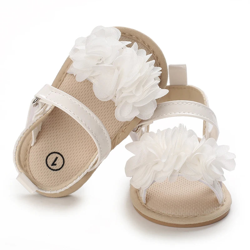 Baby Girl Princess Shoes Prewalker Flower Toddler Summer Sandals Beach Shoes