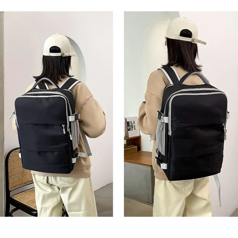 Travel Backpack Women Large Capacity Waterproof Anti-Theft Casual Daypack Bag with Luggage Strap & USB Charging Port Backpacks