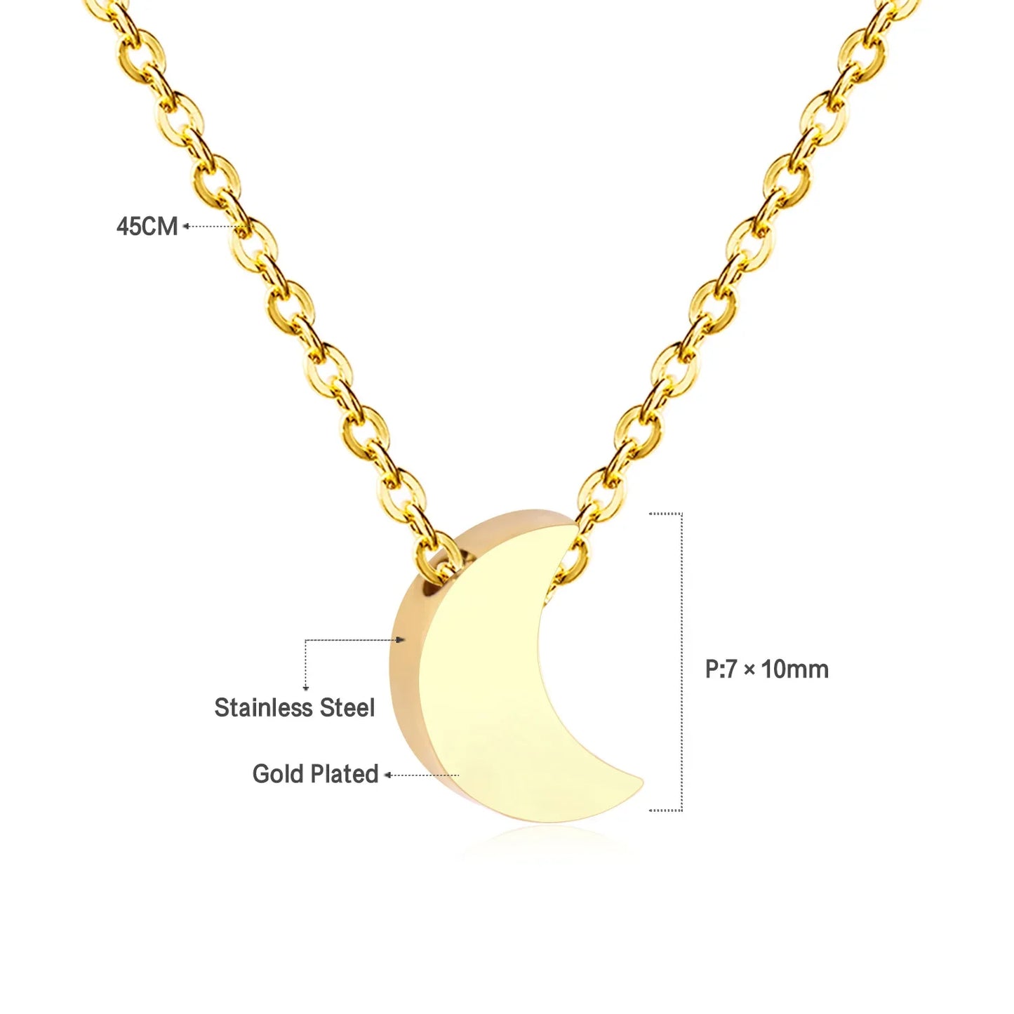 LUXUKISSKIDS Fashion Collier Simple Heart Girls Pendant Necklace Small Love Shape Stainless Steel Hearts Clavicle Choker Jewelry