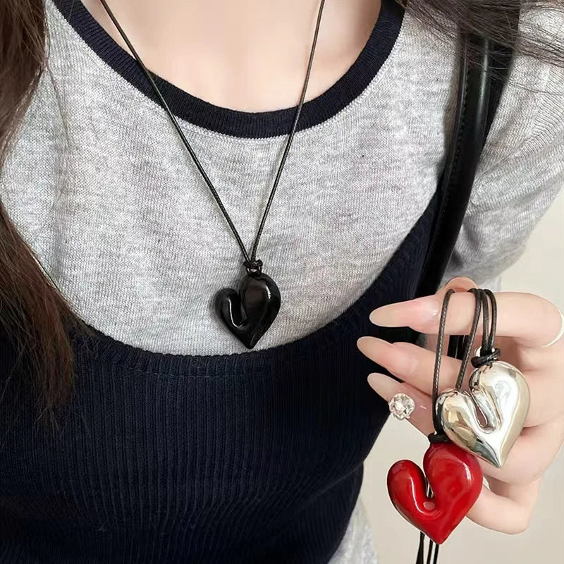 Fashion Metal Long Pull Necklaces for Women Luxury Elegant Silver Color Matte Snake Bone Chain Necklace Jewelry Accessories Gift