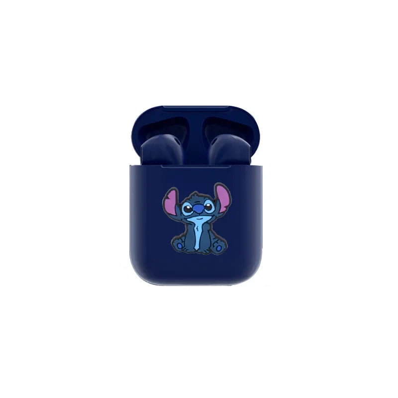 Disney's New TWS i12 Wireless Headphones Bluetooth Stitch 5.0 Headphones Matte Macaron Headphones with Microphone Handsfree