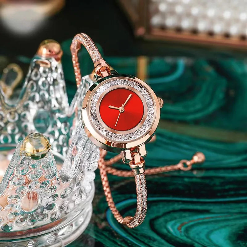 Fashion Luxury Women's Watch Gold Fine Strap Ladies Watch For Bracelet Montre Femme Female Wrist Watch Women Clock Relojes