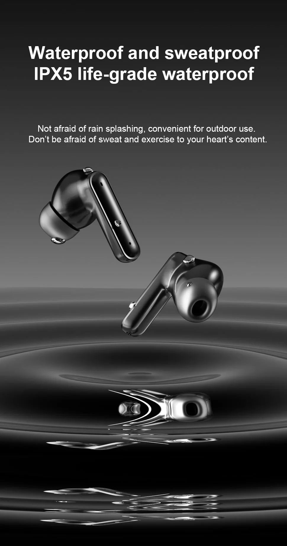 Bluetooth Earphones Wireless Headphone ENC-Calling Noise Cancelling Headset HiFi Stereo Handsfree Earphone HS510 Pro For Xiaomi