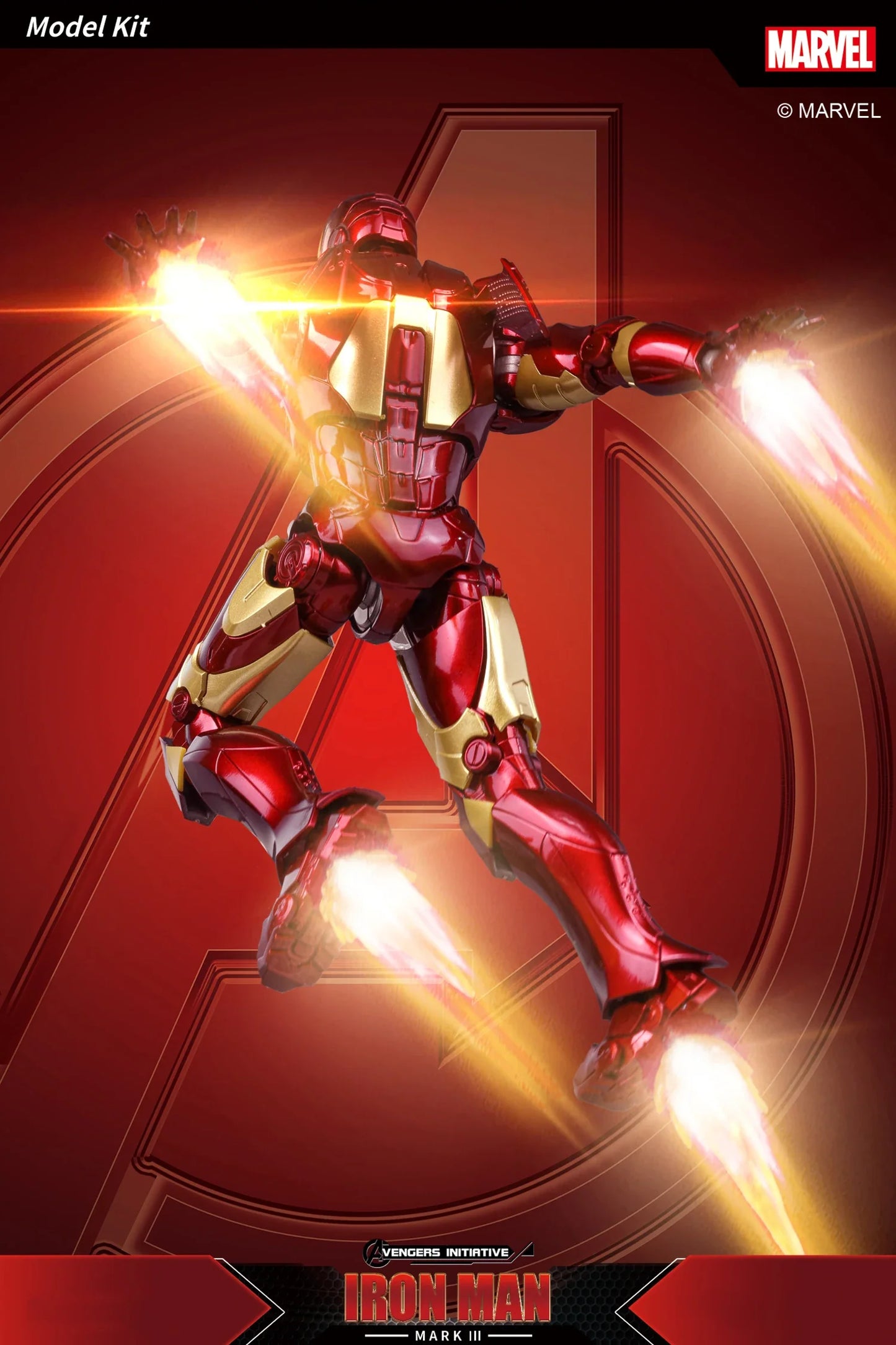 Marvel Iron Man MK3 Fondjoy Assemble Toy Iron Man Model 15cm ABS Material 1/12 Scale Action Figures Toy Birthday Gifts For Boys