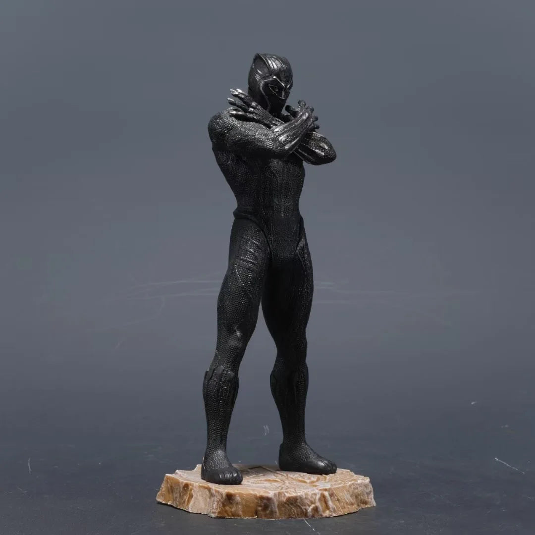 Marvel Anime Movie Statue Collection Iron Man Black Panther Premium Action Figures Desktop Ornament Pvc Toys Boy Surprise Gifts