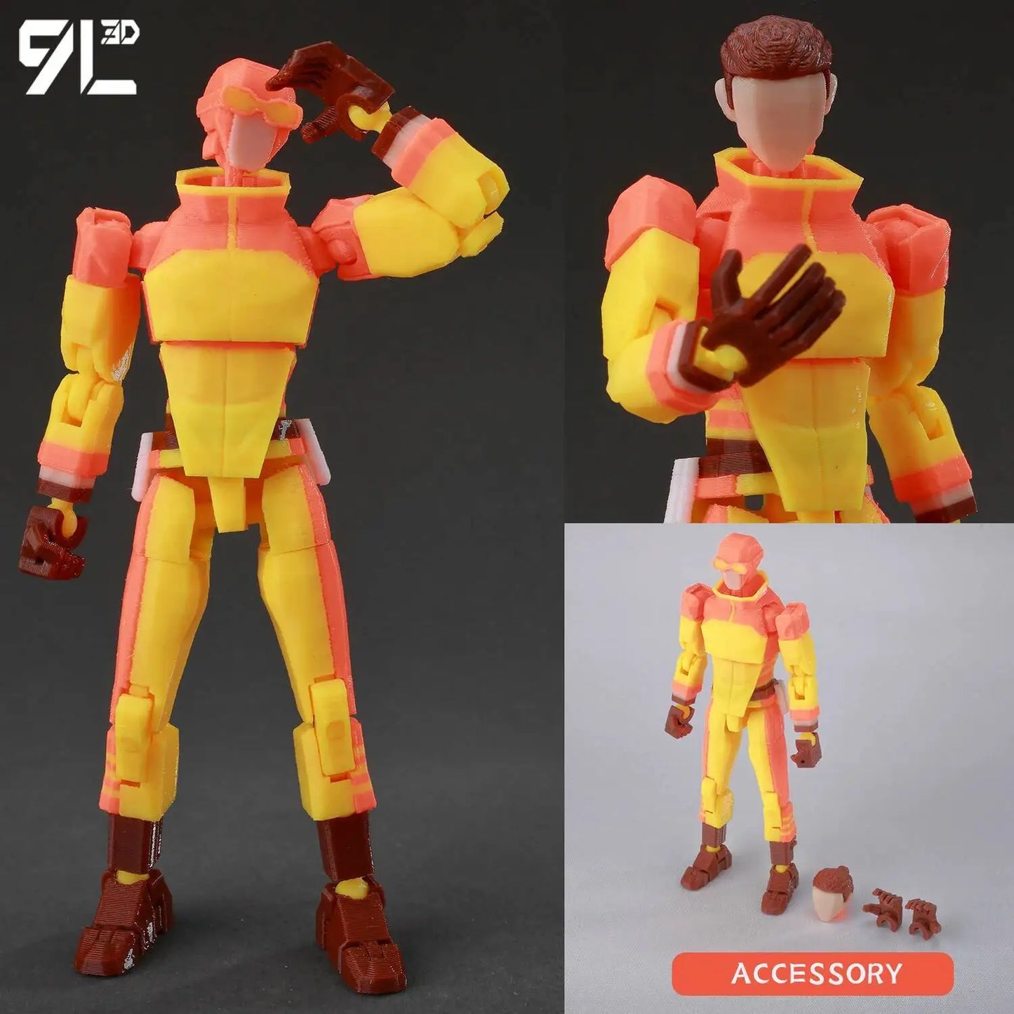 9L3D Printed Invincible Boy Lucky13 Dummy13 Conquer LEX Allen Superheroes Anime Toys Action Figures Mannequin Model Ornaments