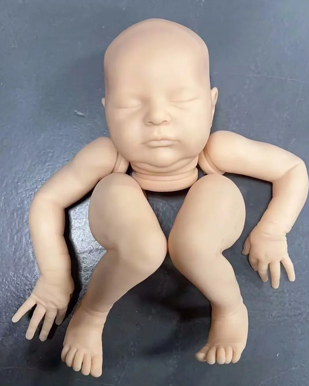 NPK Clearance Ready To Ship 20inch Reborn Doll Kit Laura Unfinished DIY Doll Parts with cloth Body  Fresh Color