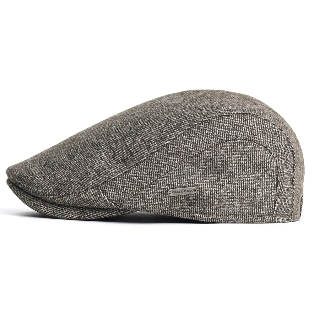 Autumn Winter Thick Warm Newsboy Caps Men Women Soft Beret Hat Casual Fashion Detective Hats Retro Driver Flat Caps