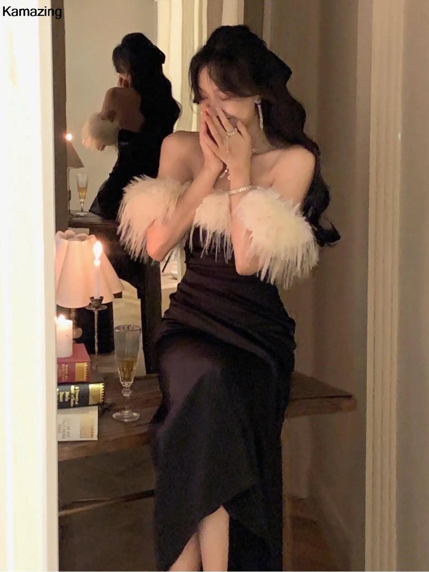 Evening wear Dresses: Wedding Formal Occasion Dresses Women Winter Clothes