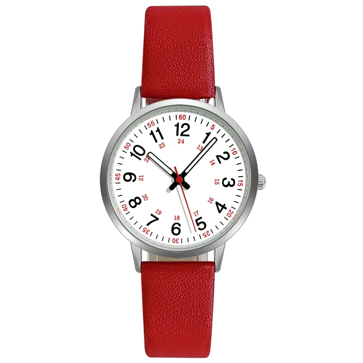 Fashion Women Watch Elegant Quartz Watches PU Leather Strap Wristwatch For Ladies Dress Clock Watches Back Light Reloj Mujer
