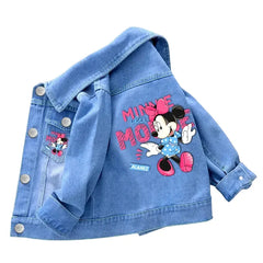 Baby Boys Girls Denim Mickey Minnie Mouse Jacket Coat