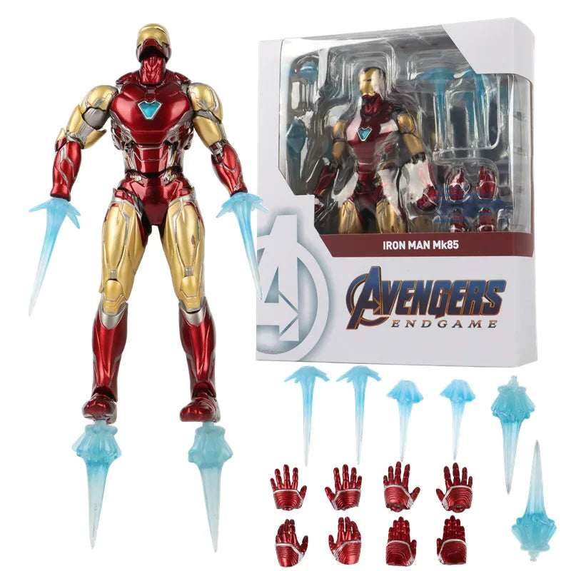 Iron Man MK85 MK50 MK20 MK5 MK7 Action Figure Model Collectible Toys birthday Gift for Children
