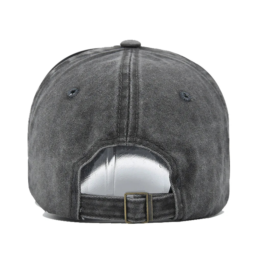 Embroidered Baseball Cap For Women Men New Spring Summer Solid Sunhat Retro Washable Sport Snapback Caps Hip Hop Fishing Hat