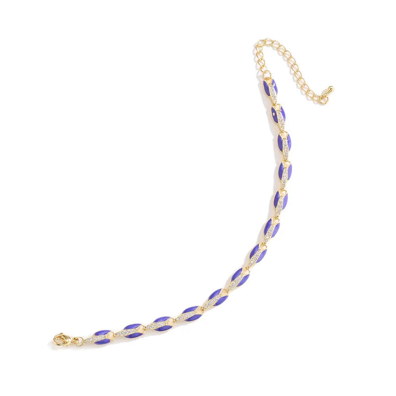 HECHENG,original fluorescent color chain necklace Bracelet ,fashion jewelry set factory direct sales wholesale