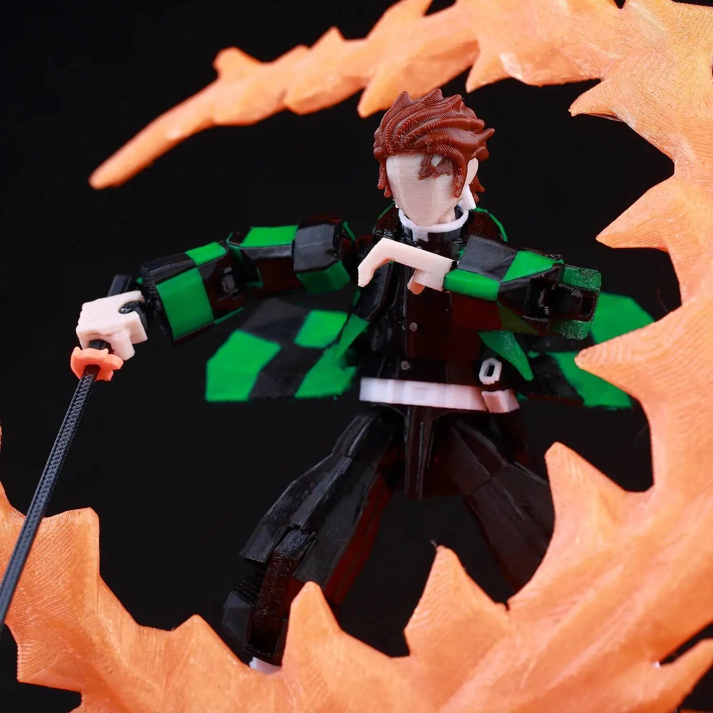9L3D Printed Demon Slayer AKAZA Tanjiro Kamado Lucky Dummy 13 Movable Shapeshift Action Figures Mannequin Toys for Anime Fans