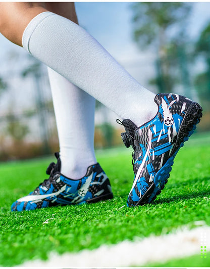 Soccer Shoes for Childrens TF/FG Outdoor Futsal Turf Training Boys Girl