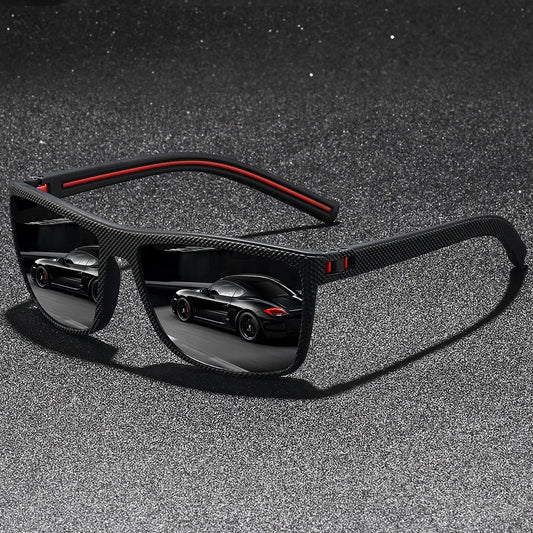 Classic Vintage Check Pattern Square Sunglasses Men Women Fashion Fishing Driving Man Sun Glasses UV400 Retro Eyewear