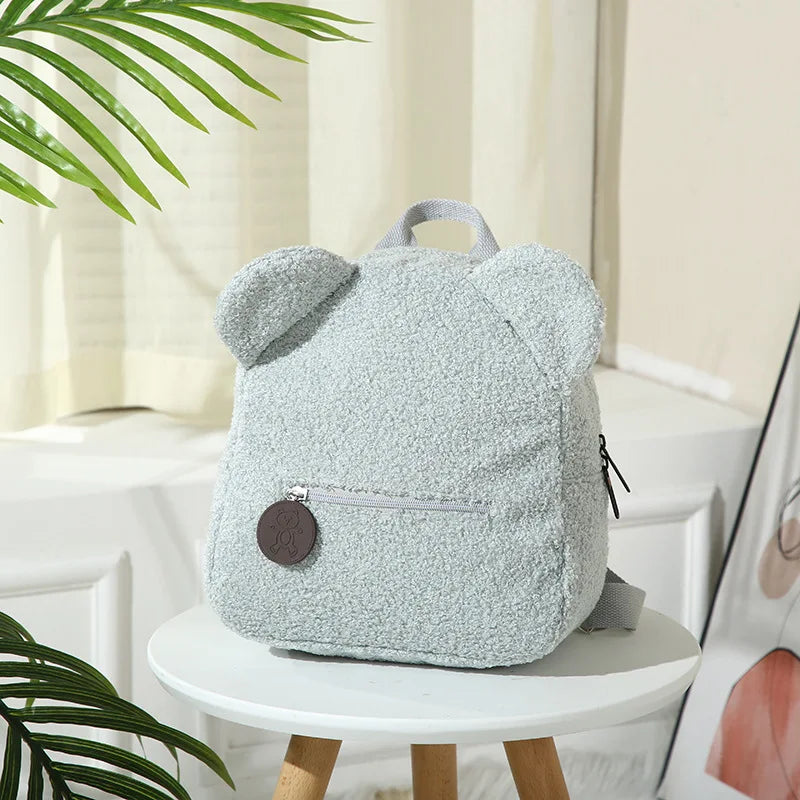 Personalised Bear Backpacks Custom Name Portable Children Travel Shopping Rucksacks Women's Cute Bear Shaped Shoulder Backpack