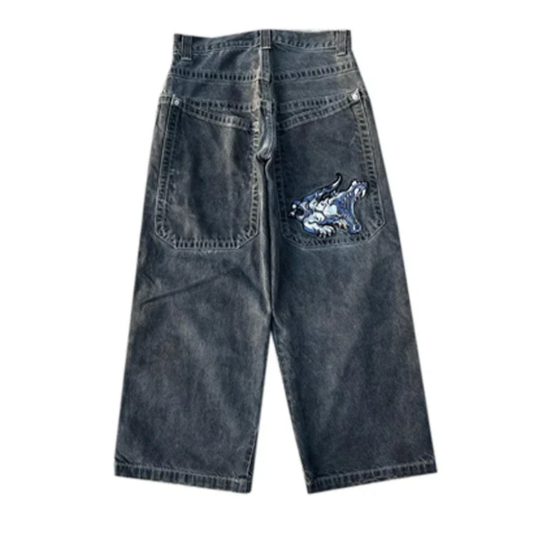 Y2K Jeans: Baggy jeans | Hip Hop Harajuku Streetwear Jeans