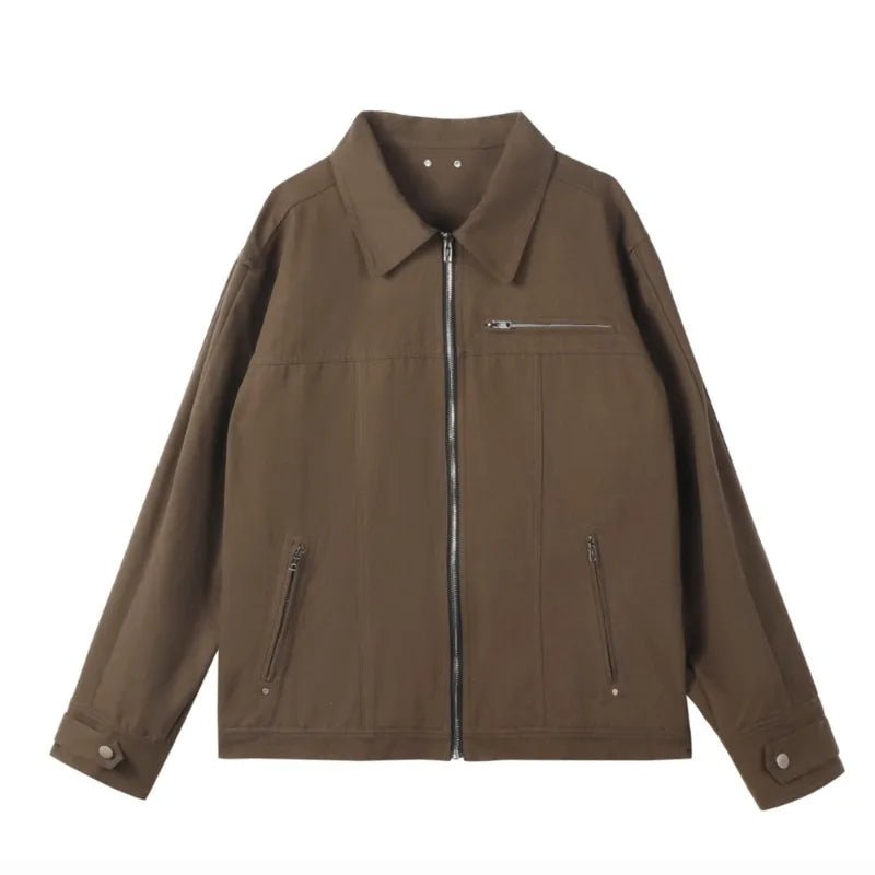 Washed-out Vintage Jacket Spring and Autumn Vintage Coat Men's New High Street