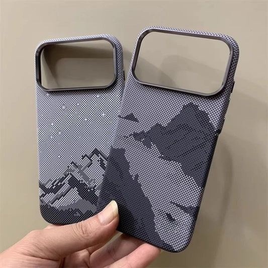 River Mountains Magnetic Phone Case for iPhone 15 16 17 Pro Max Magnets Charging Back Cover Camera Lens Protection Shell Coques