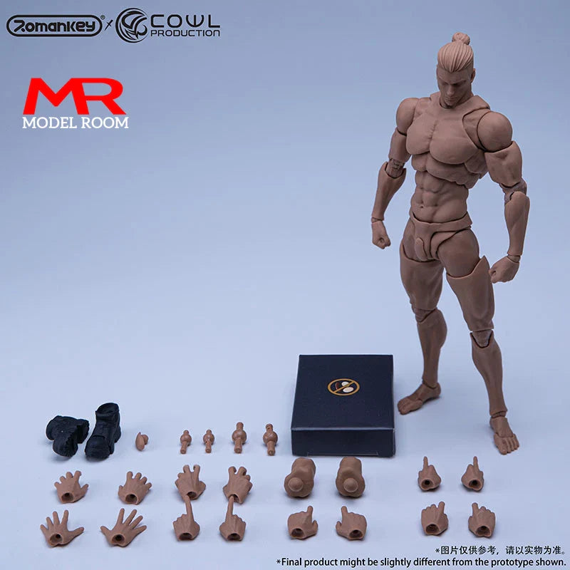 Third Part 1/12 Scale Super Flexible Male Joint Body 16.5cm Soldier Muscle Strong Articulated Action Figure Body Doll